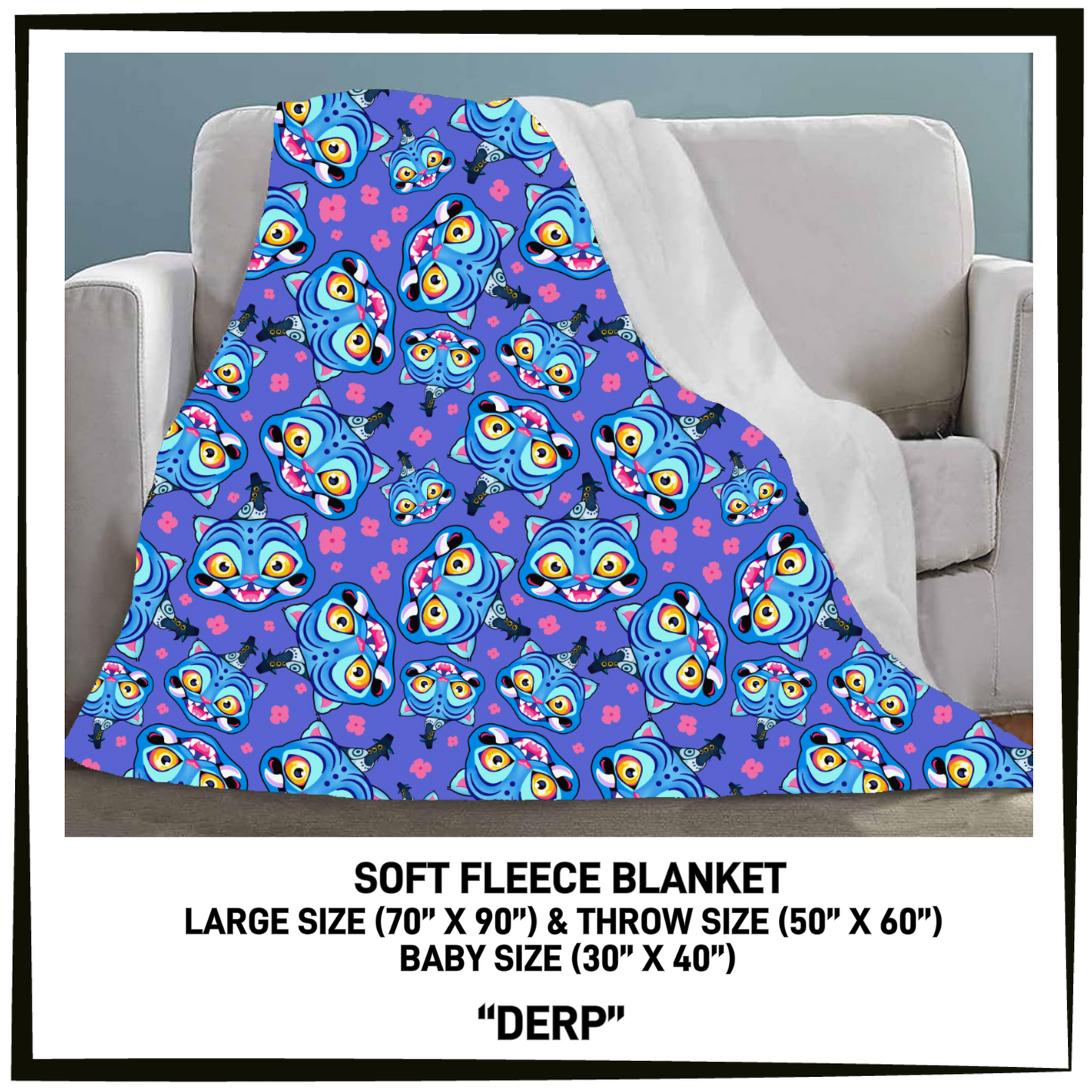 FC7B - Derp Fleece Blanket - Preorder Closing 8/26 ETA: Late Oct