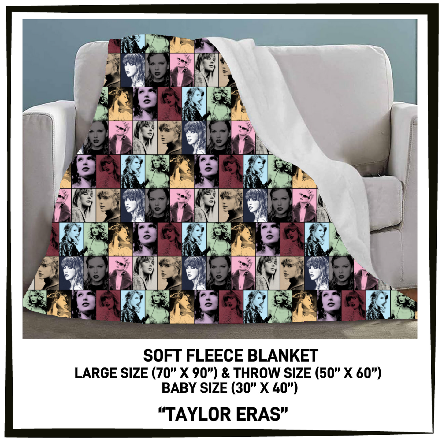 FC7B - Taylor Eras Fleece Blanket - Preorder Closing 8/26 ETA: Late Oct