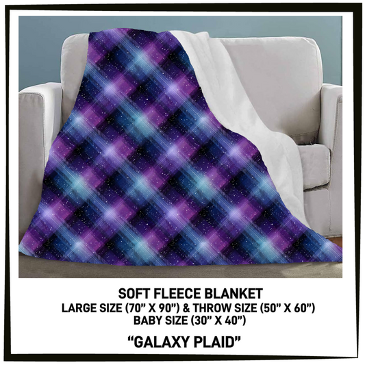 FC7B - Galaxy Plaid Fleece Blanket - Preorder Closing 8/26 ETA: Late Oct