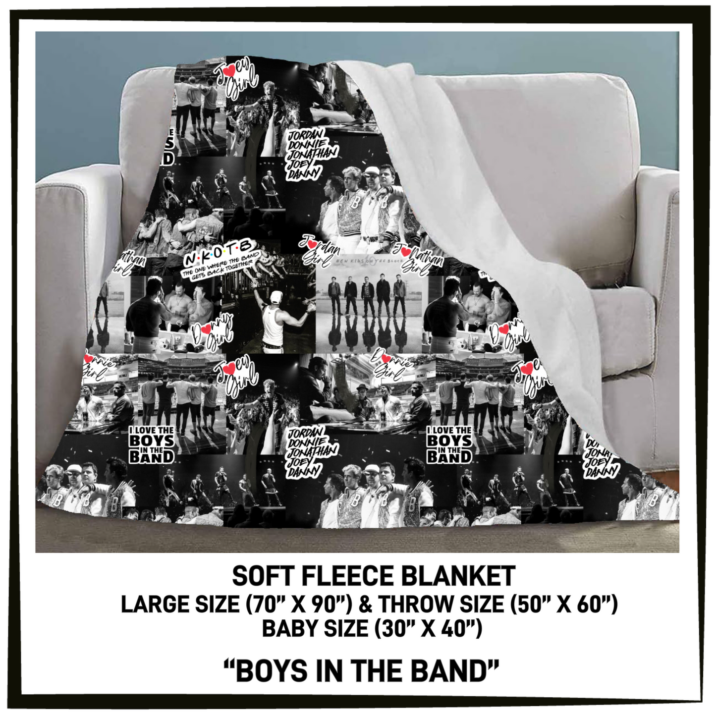 FC7B - Boys in the Band Fleece Blanket - Preorder Closing 8/26 ETA: Late Oct