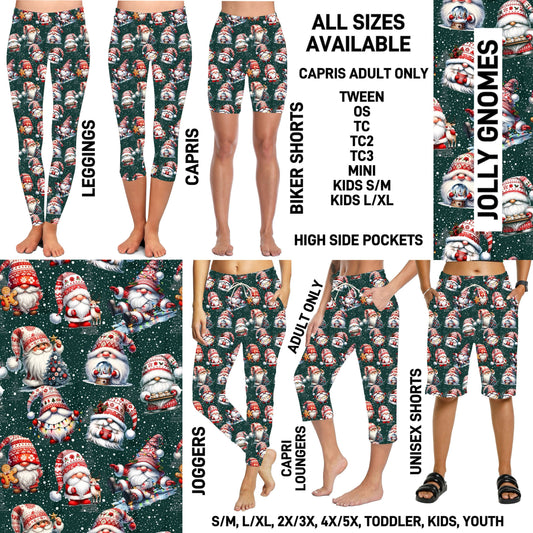 VM1B - Jolly Gnomes Full Joggers/Capri Loungers/Unisex Shorts - Preorder ETA: Mid-Nov