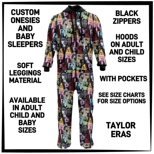 ON1S - Taylor Eras Adult/Child Onesie/Baby Sleeper - Preorder ETA: Early Nov