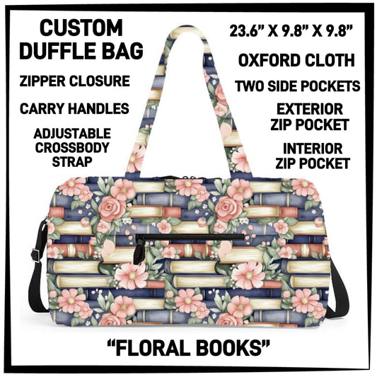 DF2B - Floral Books Duffel Bag - Preorder ETA: Early Nov