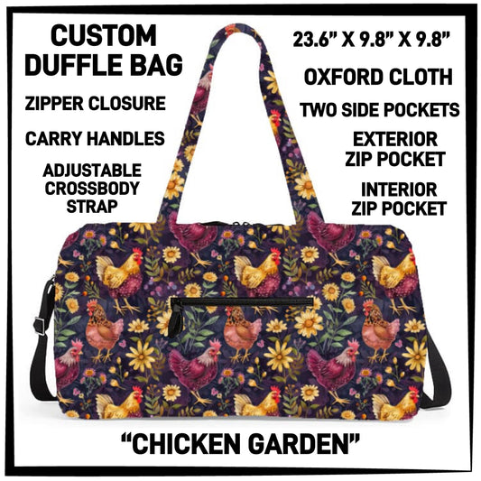 DF2B - Chicken Garden Duffel Bag - Preorder ETA: Early Nov