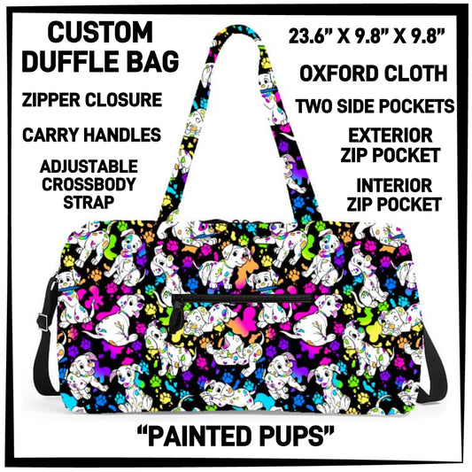DF2B - Painted Pups Duffel Bag - Preorder ETA: Early Nov