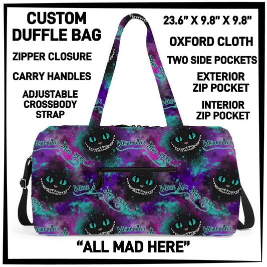 DF2B - All Mad Here Duffel Bag - Preorder ETA: Early Nov