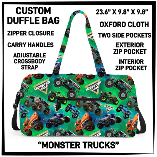DF2B - Monster Trucks Duffel Bag - Preorder ETA: Early Nov