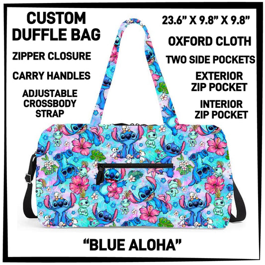 DF2B - Blue Aloha Duffel Bag - Preorder ETA: Early Nov