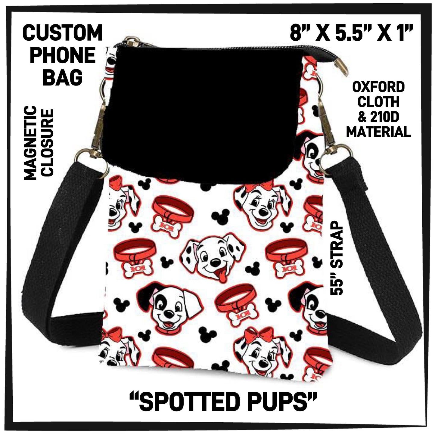 P1HB - Spotted Pups Phone Bag - Preorder ETA: Early July