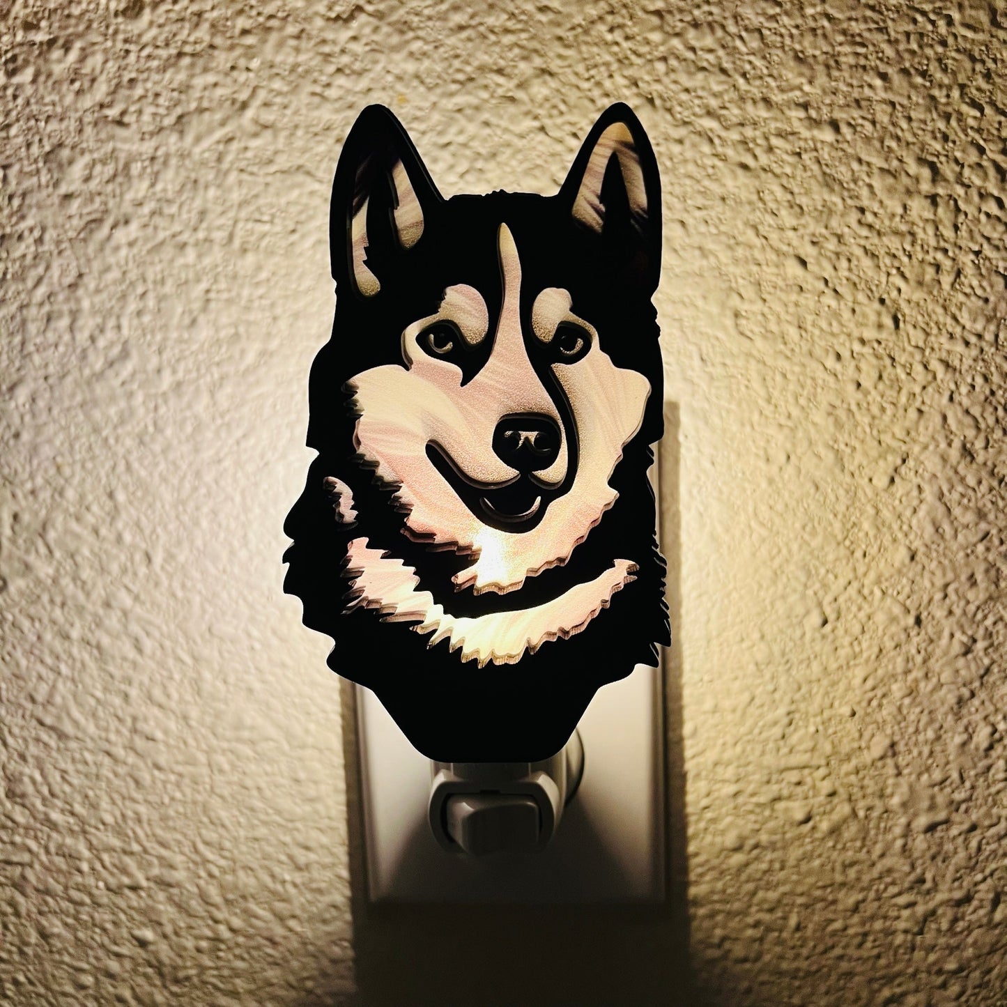 Husky Dog - Handcrafted Night Light