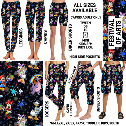 238BT - Festival of Arts Full Joggers/Capri Loungers/Unisex Shorts - Preorder ETA: Late Feb