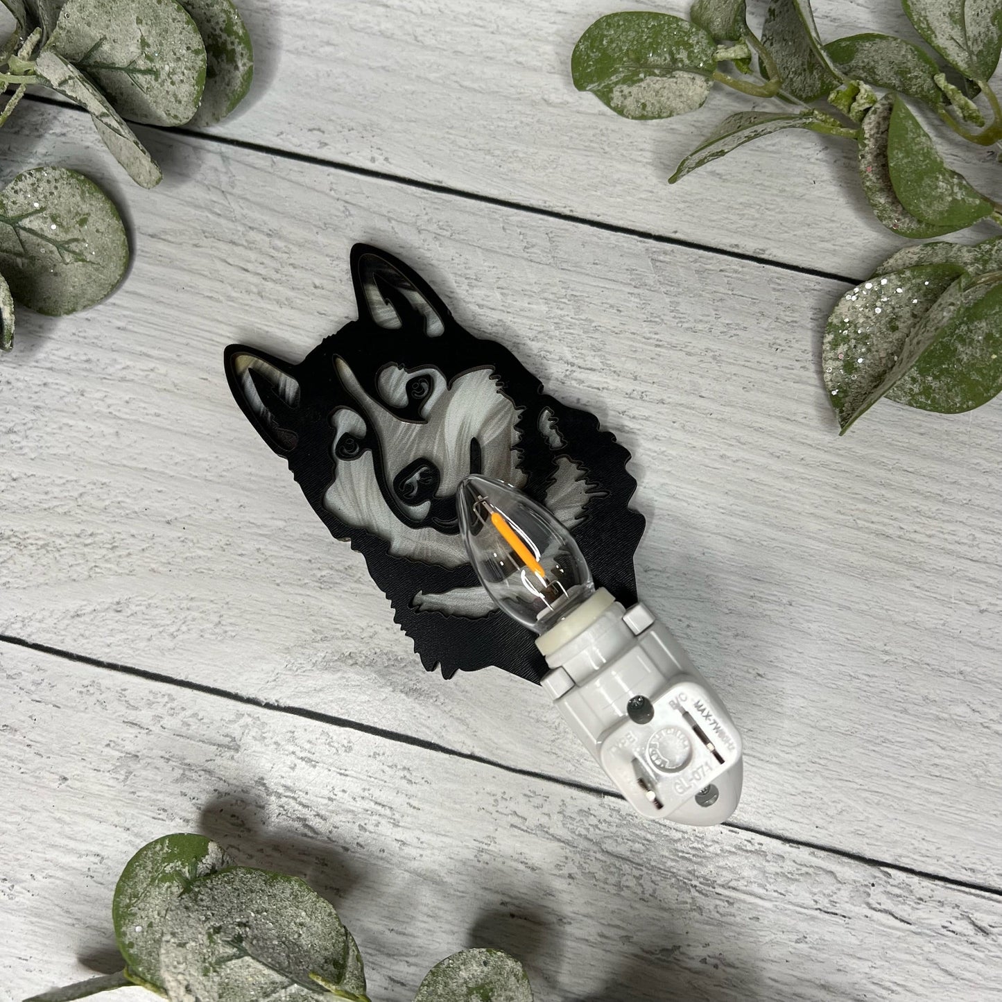 Husky Dog - Handcrafted Night Light