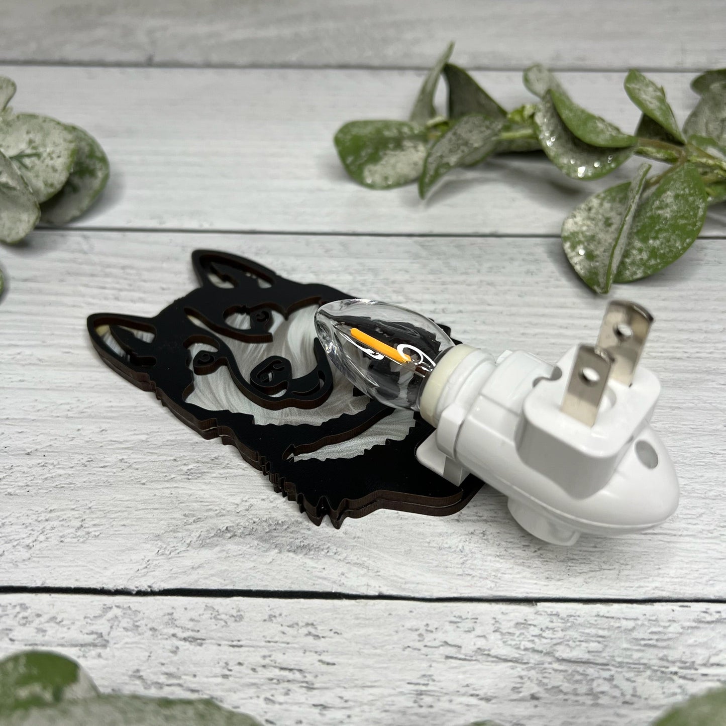 Husky Dog - Handcrafted Night Light