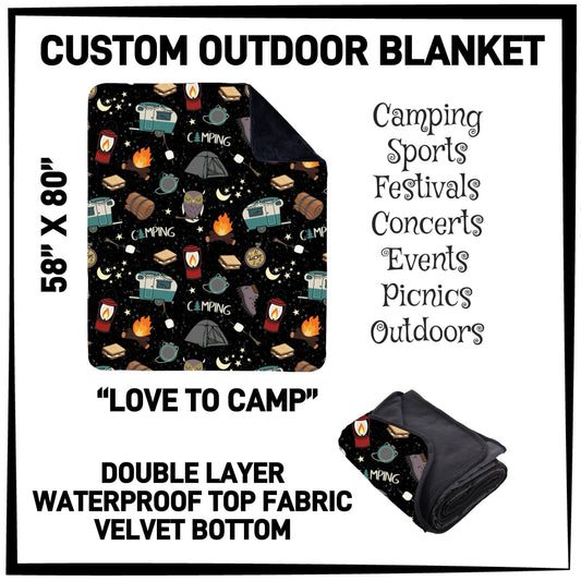 OU1B - Love to Camp Outdoor Blanket - Preorder ETA: Late Feb