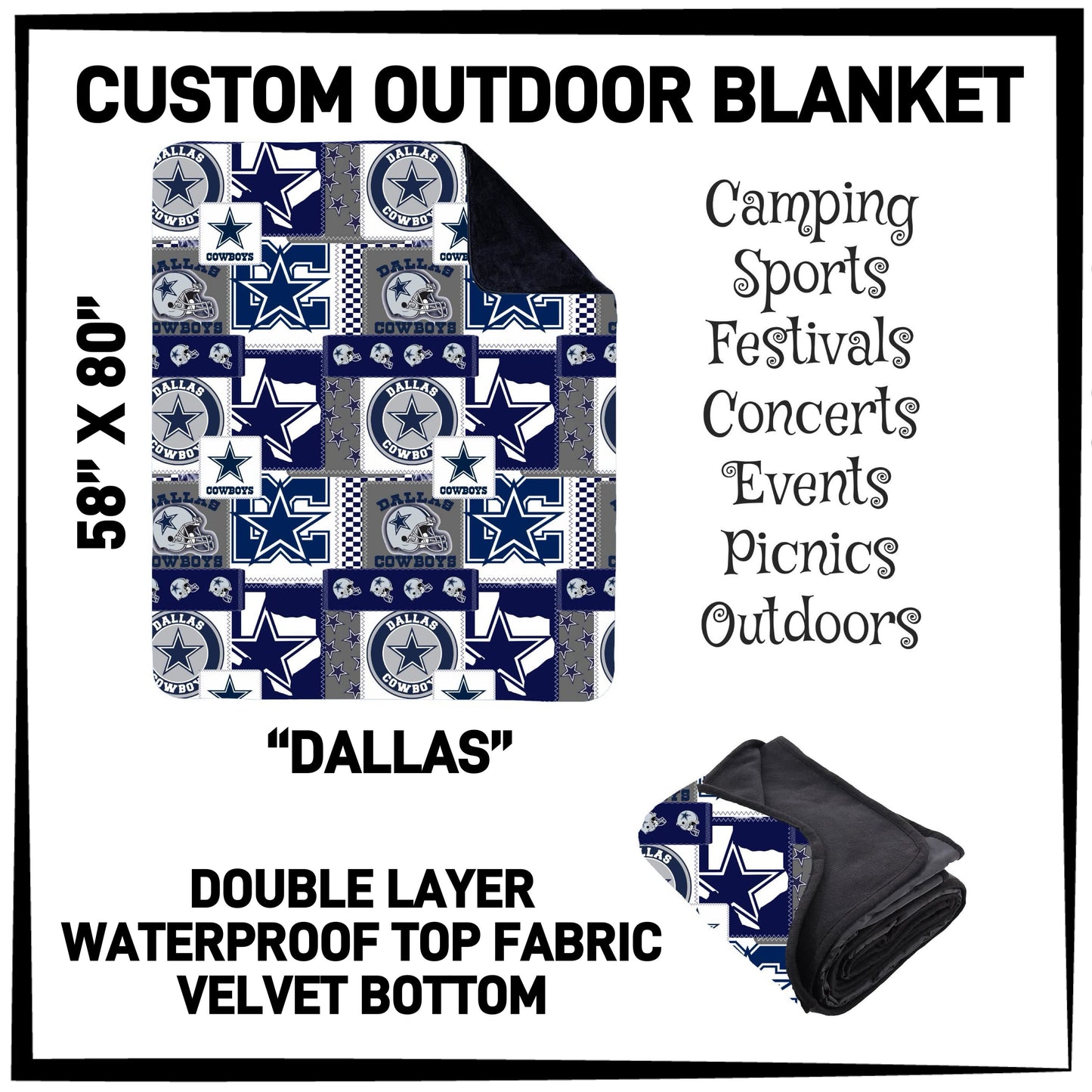 OU1B - Dallas Outdoor Blanket - Preorder ETA: Late Feb