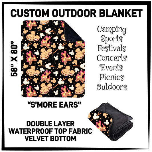 OU1B - S'more Ears Outdoor Blanket - Preorder ETA: Late Feb