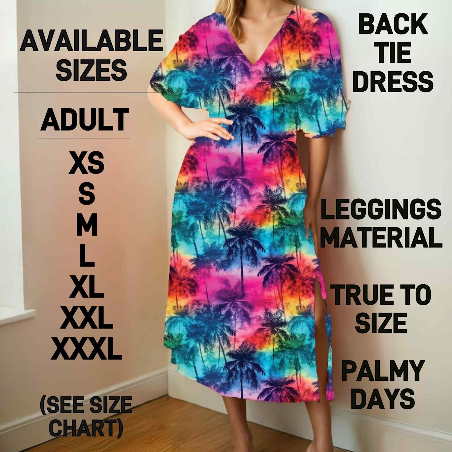 BT1D - Palmy Days Back Tie Dress - Preorder Closing 1/22 ETA: Late March