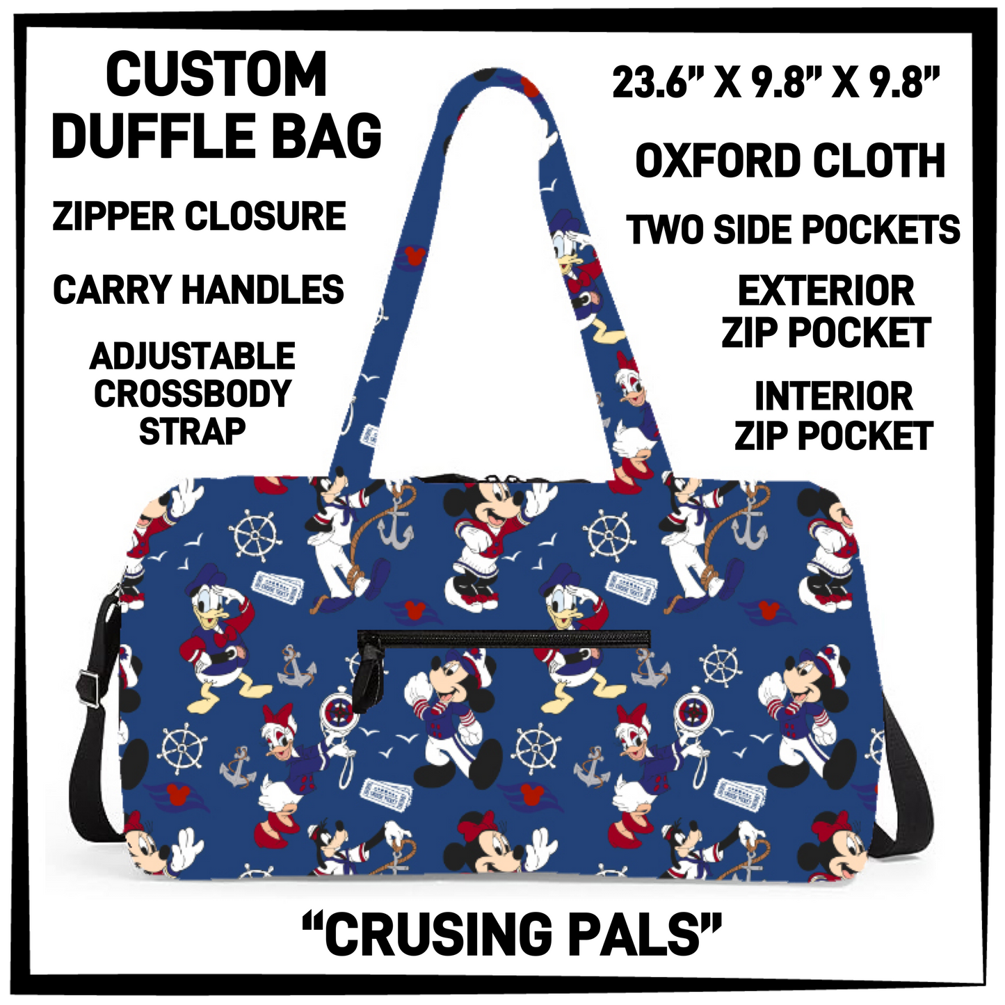 DF2B - Cruising Pals Duffel Bag - Preorder Closing 6/25 ETA: Late Aug