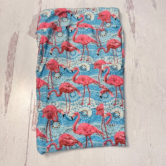 Flamingo Mosaic - Leggings with Pockets