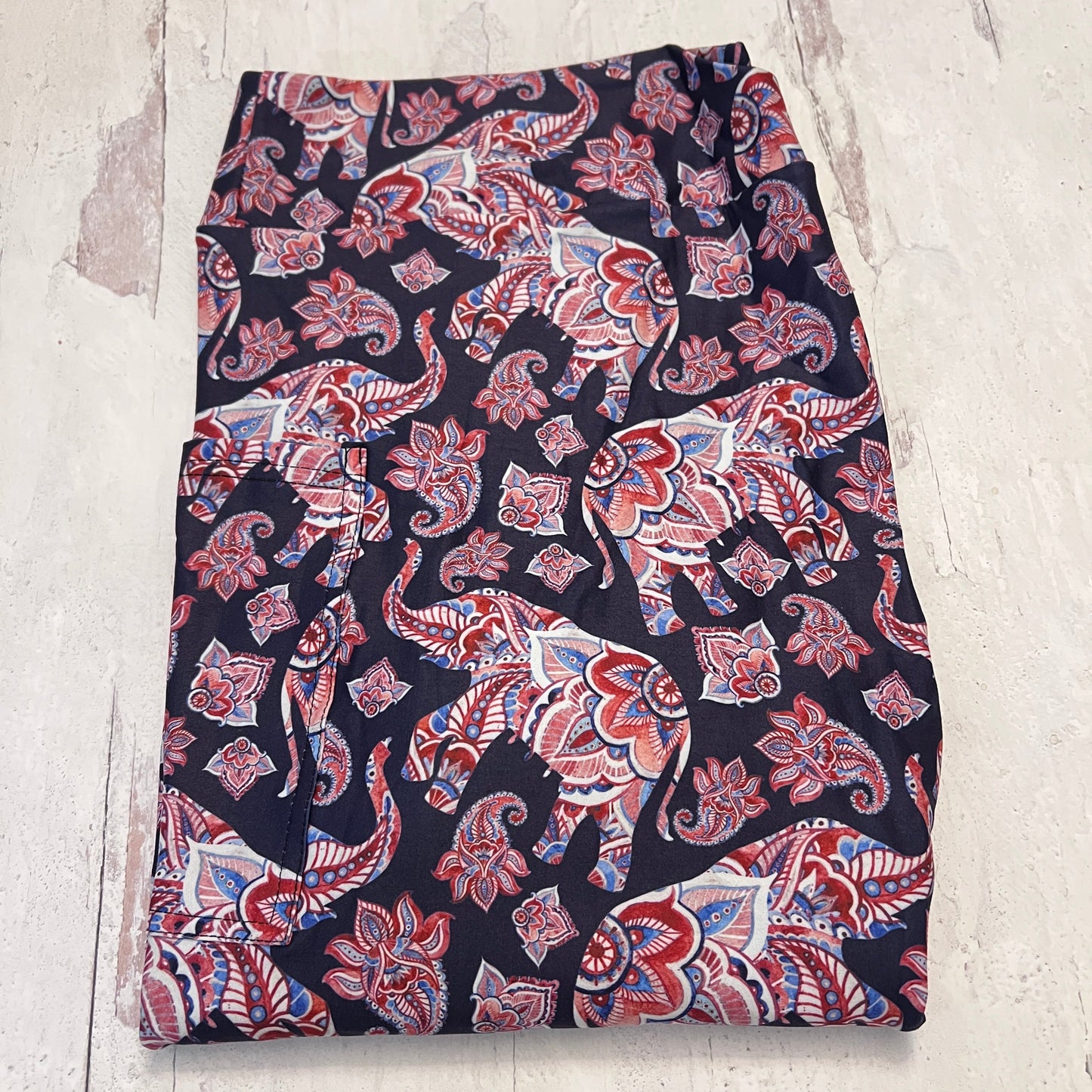 Elephants - Leggings with Pockets