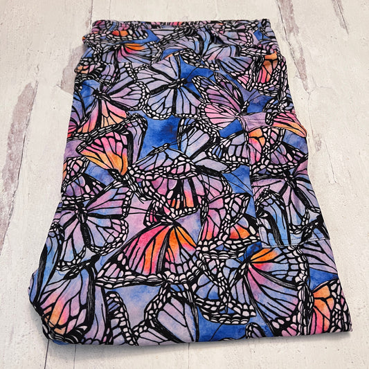 Butterfly Periwinkle - Leggings with Pockets
