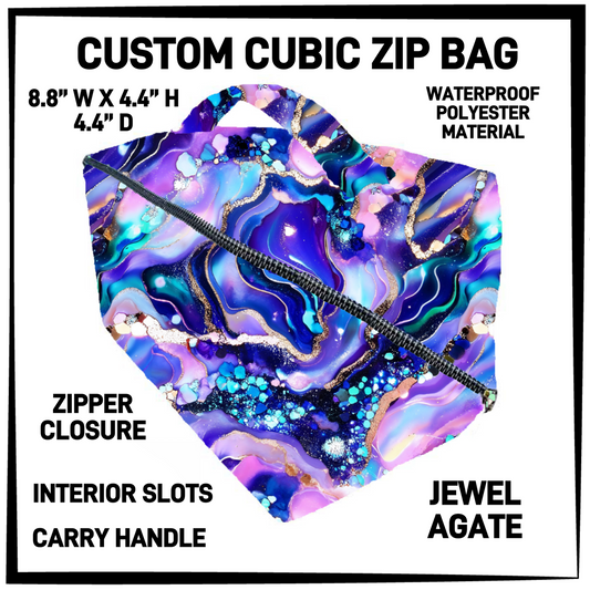 CZ1B - Jewel Agate Cubic Zip Bag - Preorder Closing 7/8 ETA: Early Sept