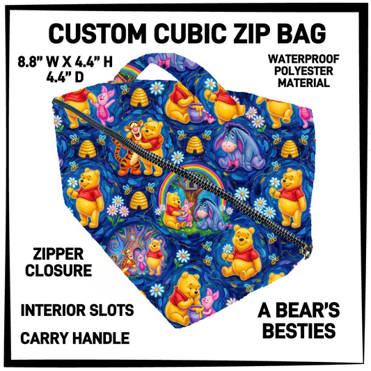 CZ1B - A Bear's Besties Cubic Zip Bag - Preorder Closing 7/8 ETA: Early Sept