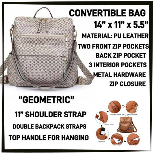CV1B - Geometric Convertible Bag - Preorder ETA: Mid-Dec
