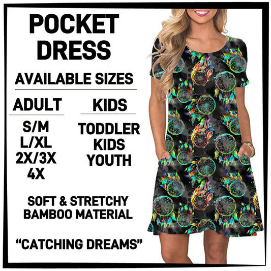 235BT - Dream Catching Pocket Dress - Preorder ETA: Mid-Dec