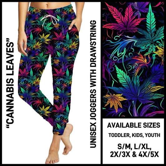 CR1V - Cannabis Leaves Unisex Full Joggers - Preorder ETA: Late Dec