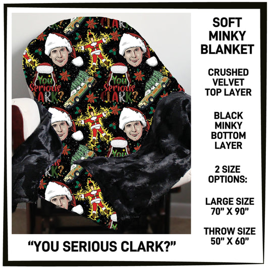 MK7B - You Serious Clark? Minky Blanket - Preorder ETA: Late Dec