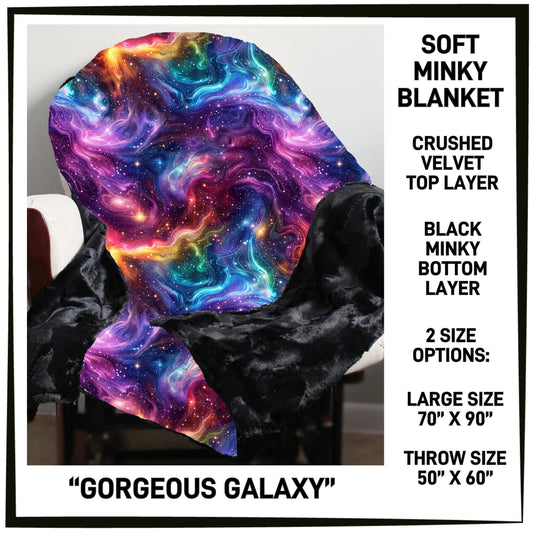 MK7B - Gorgeous Galaxy Minky Blanket - Preorder ETA: Late Dec