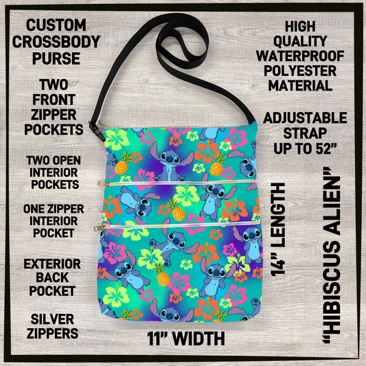 C5BU - Hibiscus Alien Crossbody Purse - Preorder Closing 3/24 ETA: Late June