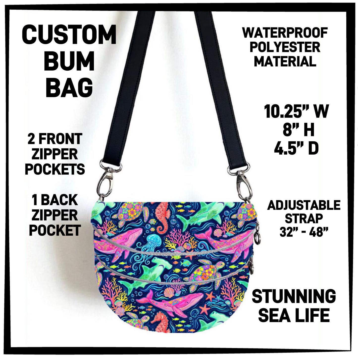B1BM - Stunning Sea Life Bum Bag - Preorder Closing 8/19 ETA: Mid-Oct