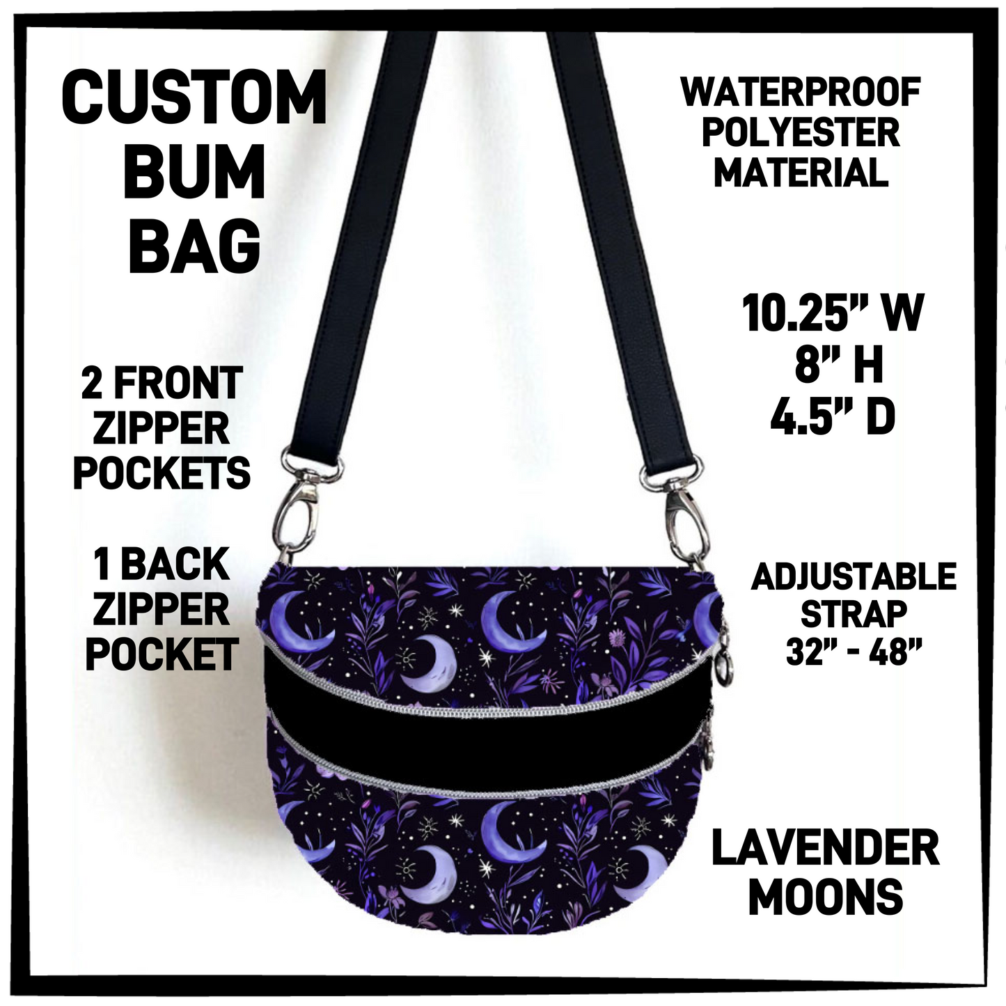 B1BM - Lavender Moons Bum Bag - Preorder Closing 8/19 ETA: Mid-Oct