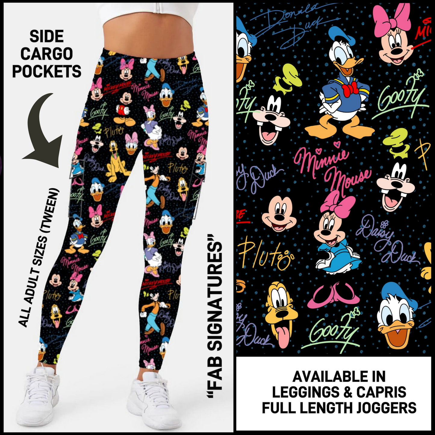 CR2G - Fab Signatures Capris/Leggings/Unisex Joggers with Cargo Pockets - Preorder Closing 8/23 ETA: Mid-Oct