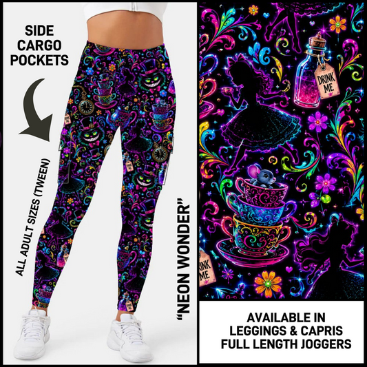 CR2G - Neon Wonder Capris/Leggings/Unisex Joggers with Cargo Pockets - Preorder Closing 8/23 ETA: Mid-Oct