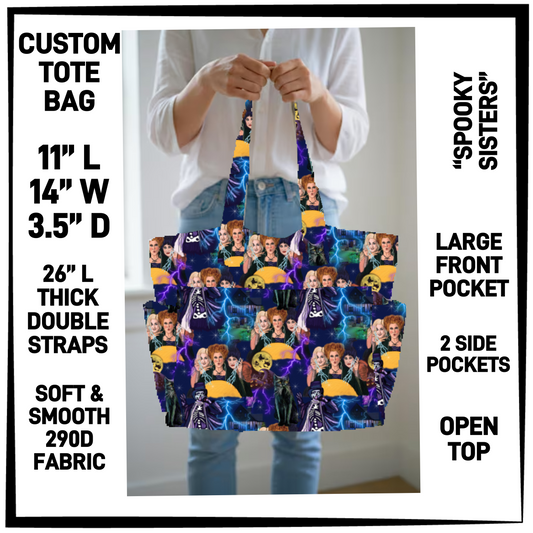 CT8B - Spooky Sisters Custom Tote Bag - Preorder Closing 4/23 ETA: Late June