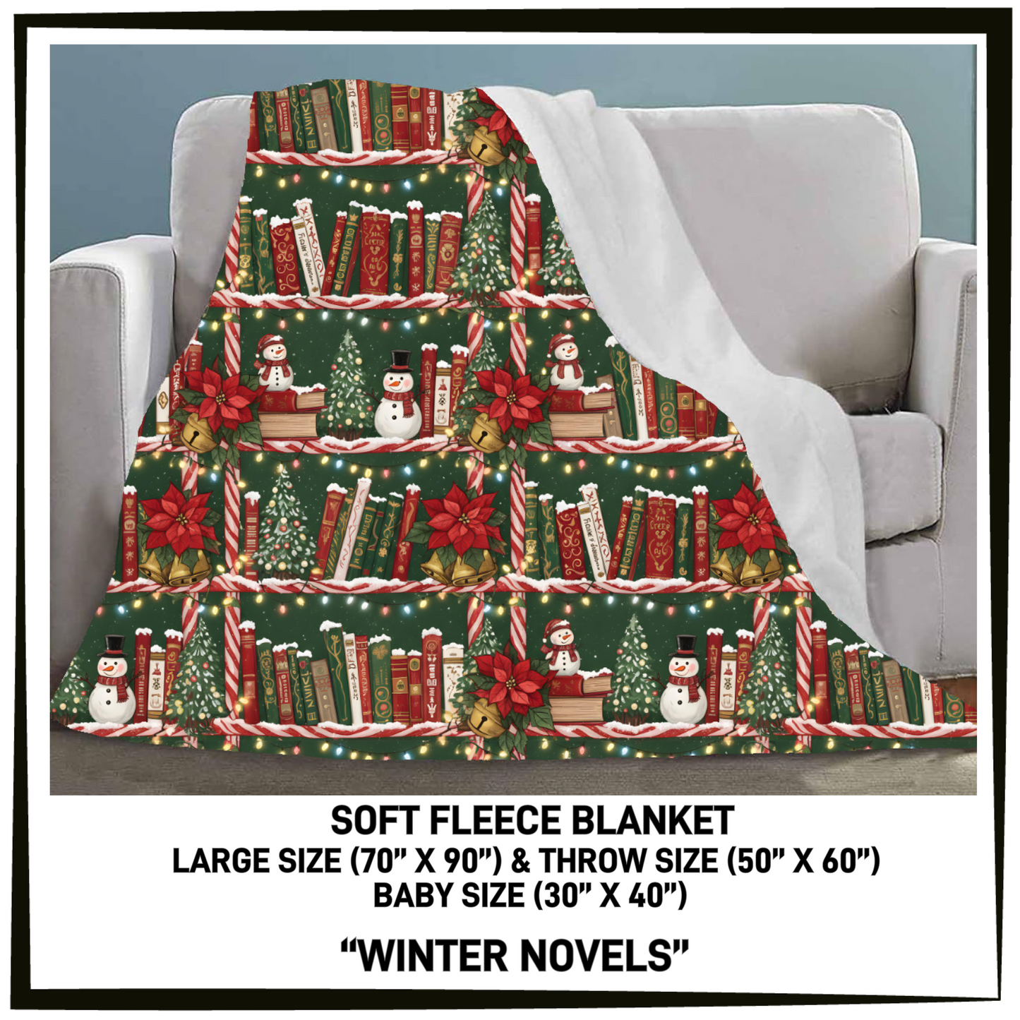 FC7B - Winter Novels Fleece Blanket - Preorder Closing 8/26 ETA: Late Oct