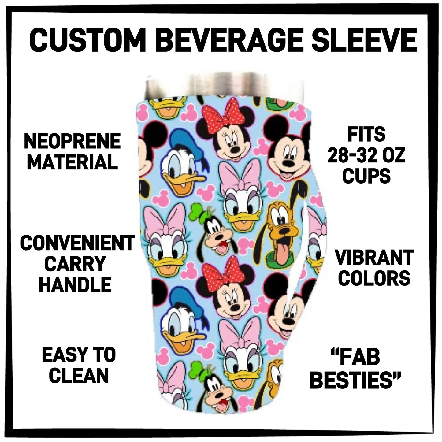 B2VG - Fab Besties 28-32oz Beverage Sleeves - Preorder Closing 12/4 ETA: Mid-Jan