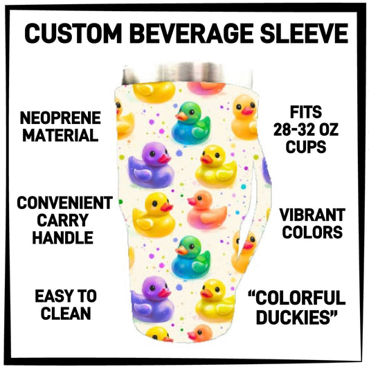 B2VG - Colorful Duckies 28-32oz Beverage Sleeves - Preorder Closing 12/4 ETA: Mid-Jan