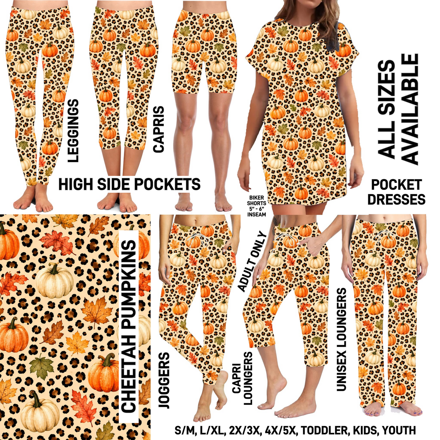 AU1M - Cheetah Pumpkins - Preorder Closing 9/2 ETA: Late Oct