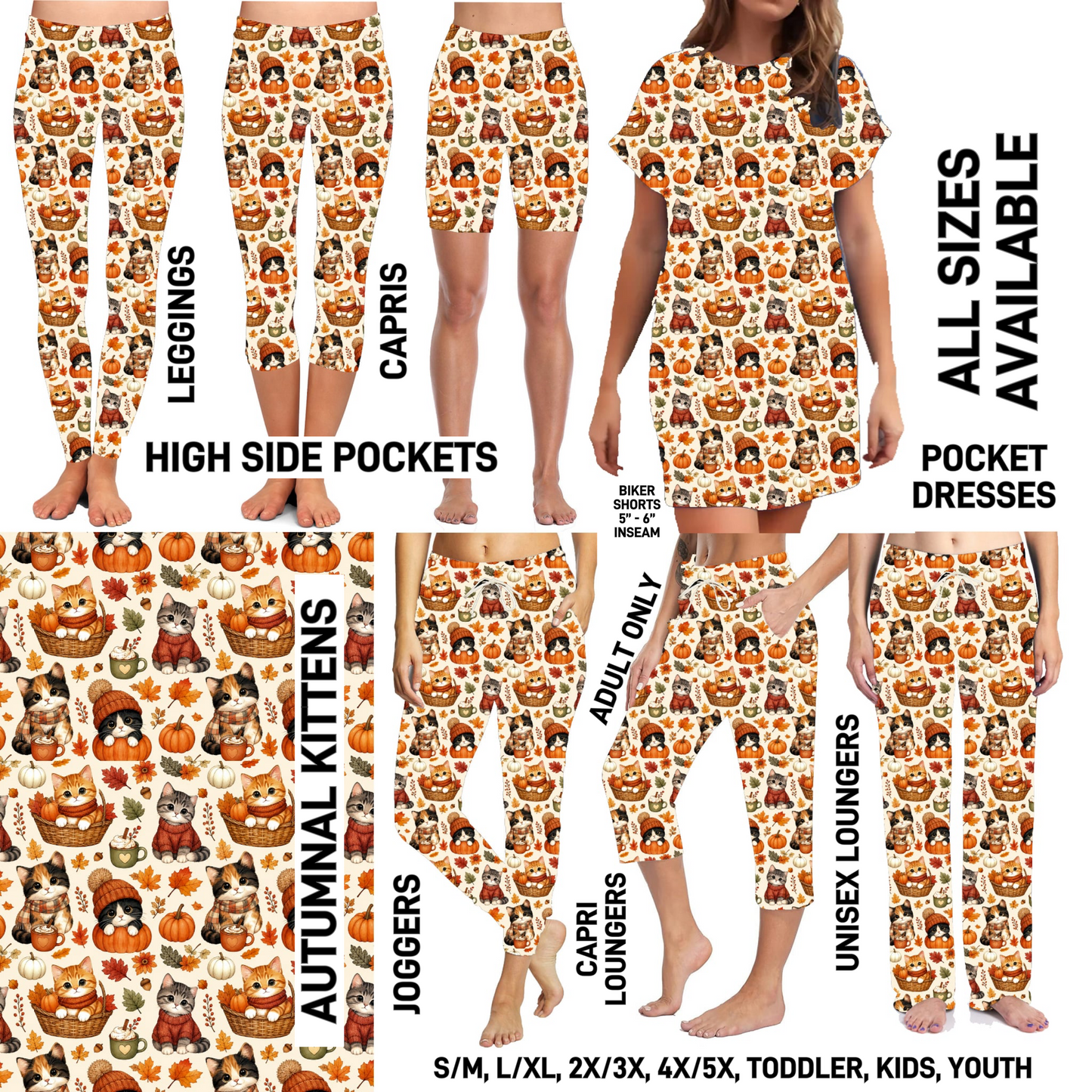 AU1M - Autumnal Kittens - Preorder Closing 9/2 ETA: Late Oct