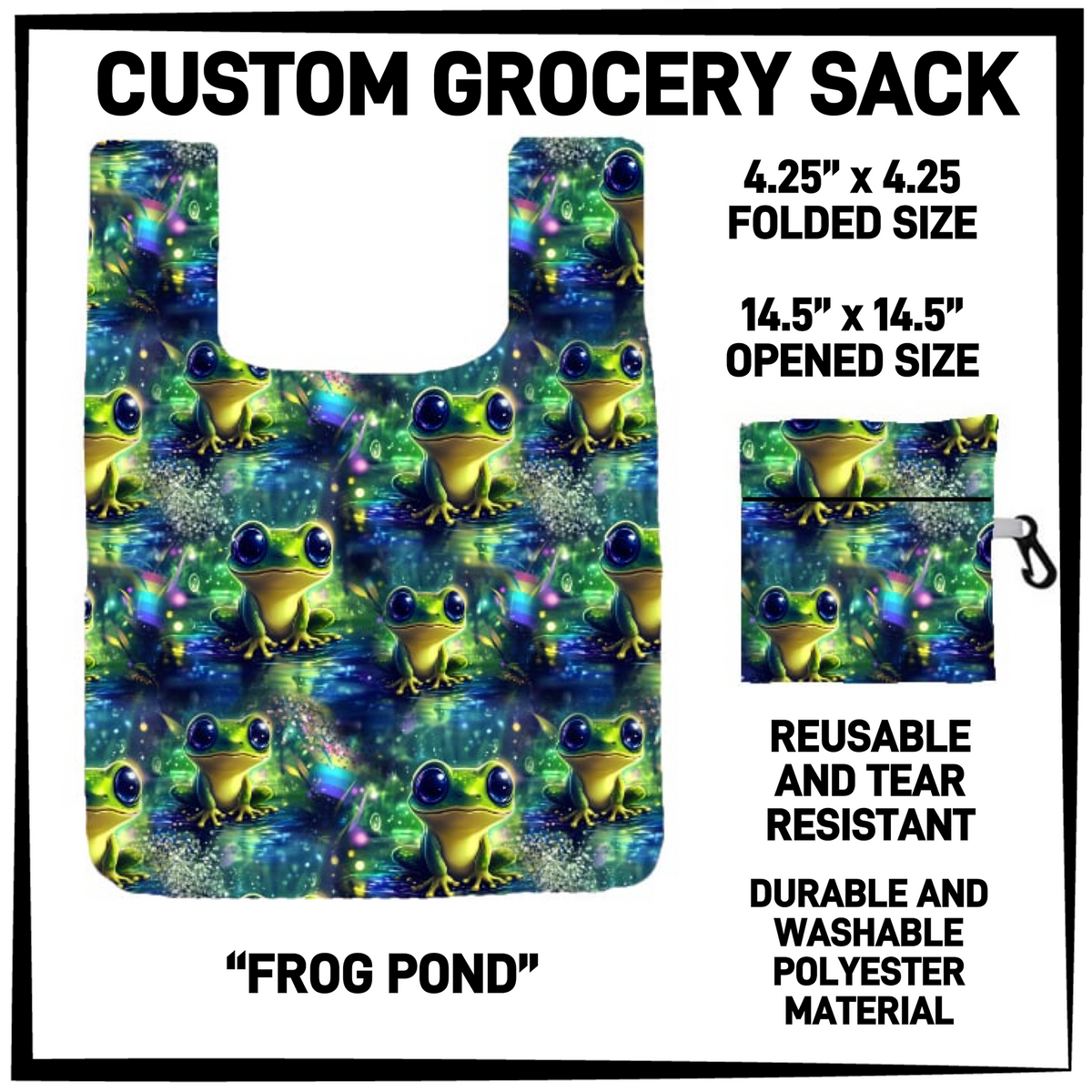 GRC4 - Frog Pond Grocery Sack - Preorder Closing 9/10 ETA: Early Dec
