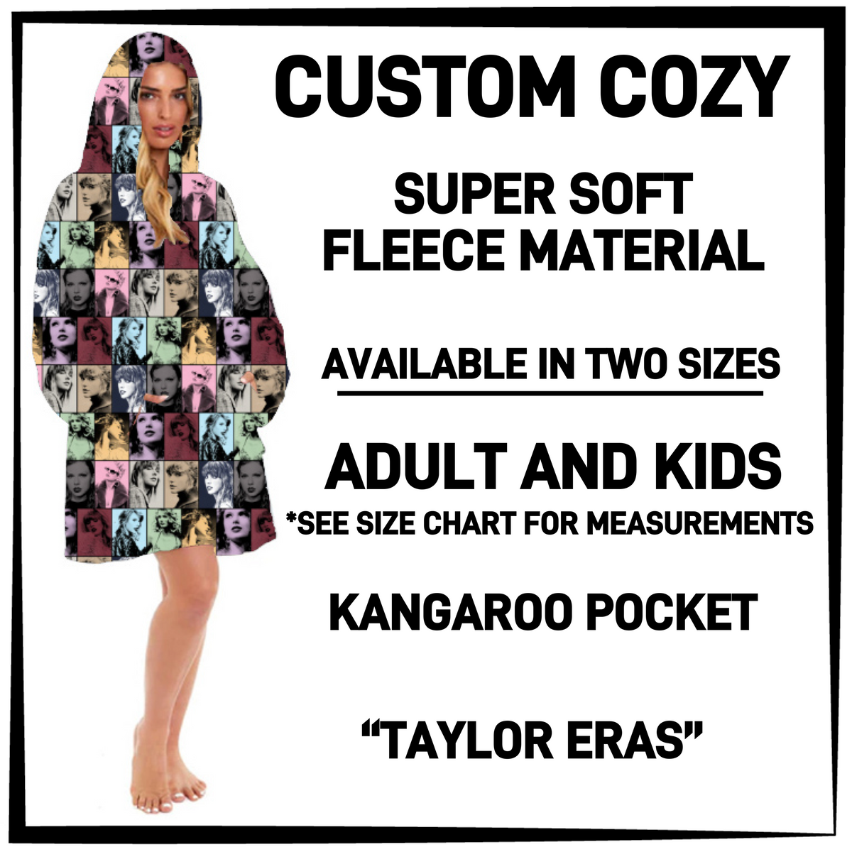 CZ2Y - Taylor Eras Hooded Cozy - Preorder Closing 9/15 ETA: Mid-Dec