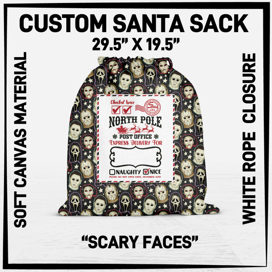 SNCS - Scary Faces Santa Sack - Preorder Closing 9/17 ETA: Mid-Dec