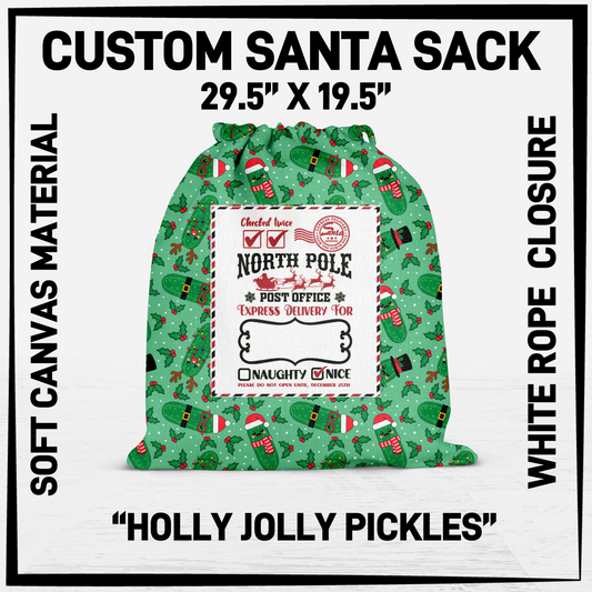 SNCS - Holly Jolly Pickles Santa Sack - Preorder Closing 9/17 ETA: Mid-Dec