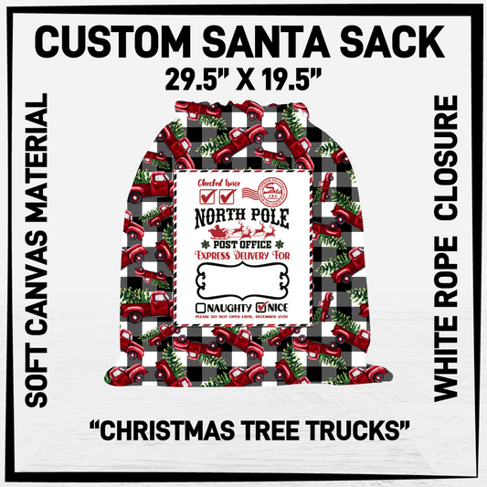 SNCS - Christmas Tree Trucks Santa Sack - Preorder Closing 9/17 ETA: Mid-Dec