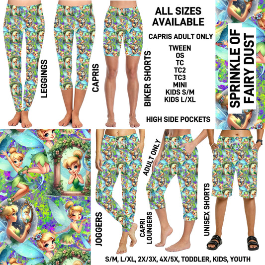 DC1T - Sprinkle of Fairy Dust Full Joggers/Capri Loungers/Unisex Shorts - Preorder ETA: Early Nov