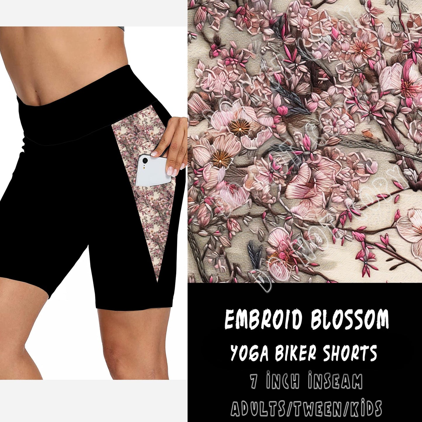 PPO 3 RUN-EMBROID BLOSSOM-SHORTS